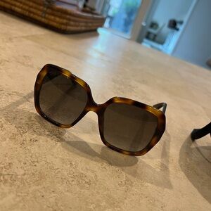 Gucci Tortoise Shell Square Sunglasses